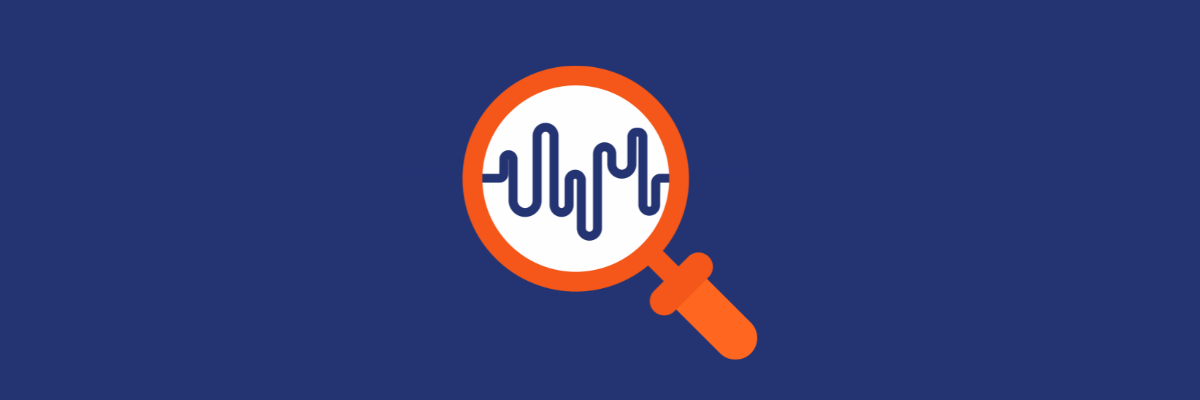 magnifying glass with trendline signifying an audit