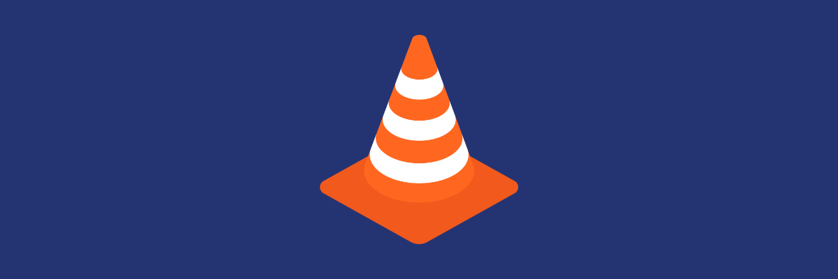 traffic cone showing "alert"